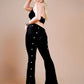 Horizontal Velvet pants