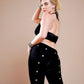Horizontal Velvet pants